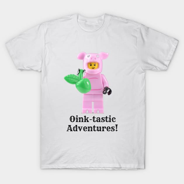 Pig Minifigure T-Shirt by DIYitCREATEit